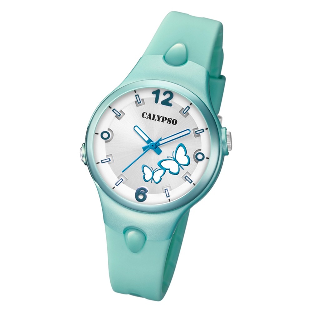 Calypso Damen Armbanduhr Sweet Time K5747/1 Quarz-Uhr PU grün UK5747/1