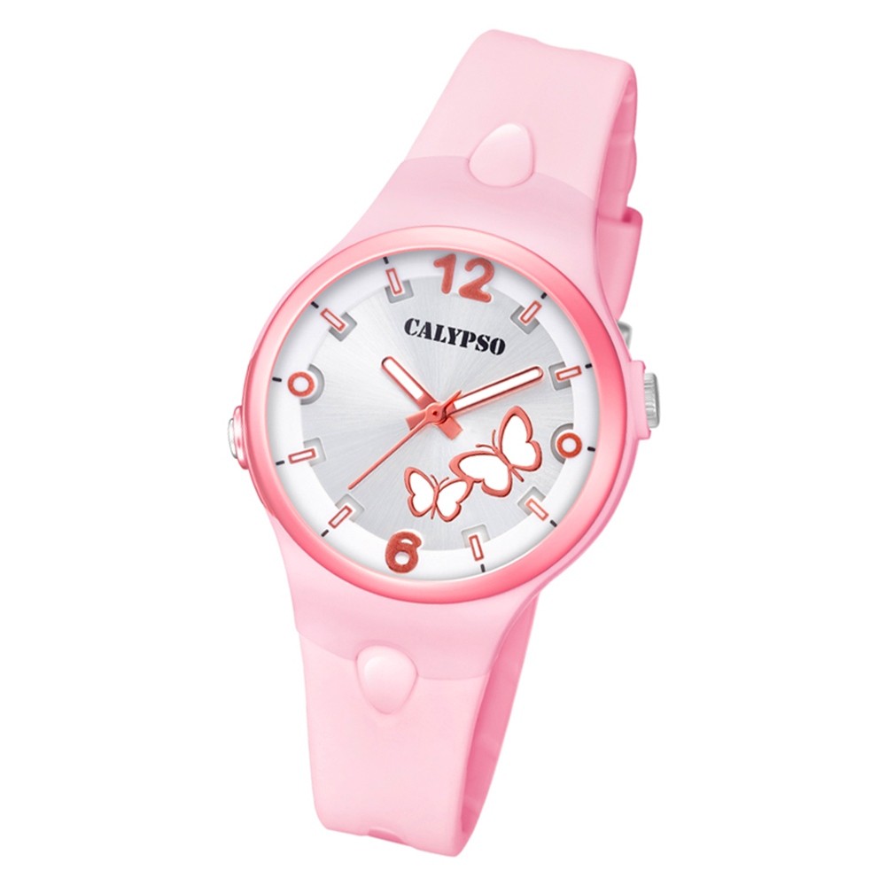 Calypso Damen Armbanduhr Sweet Time K5747/2 Quarz-Uhr PU rosa UK5747/2