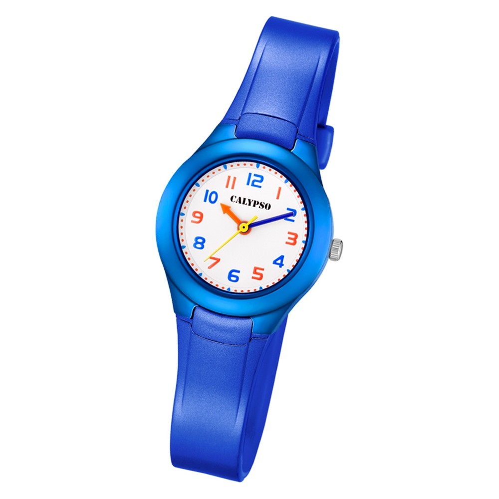 Calypso Kinder Armbanduhr Sweet Time K5749/6 Quarz-Uhr PU blau UK5749/6