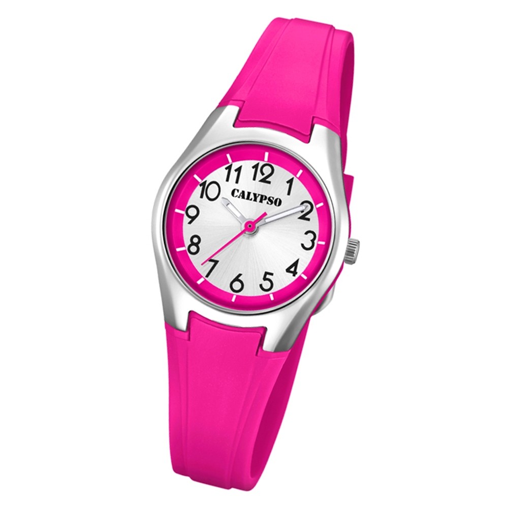 Calypso Damen Armbanduhr Sweet Time K5750/2 Quarz-Uhr PU pink UK5750/2