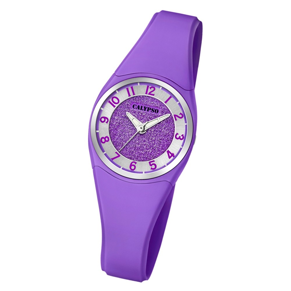 Calypso Damen Armbanduhr Trendy K5752/4 Quarzwerk-Uhr PU lila UK5752/4