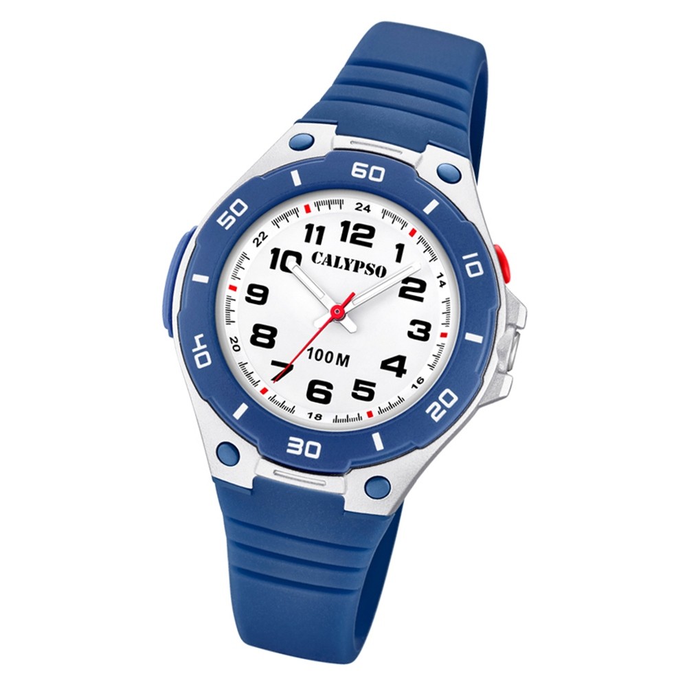 Calypso Kinder Armbanduhr Sweet Time UK5758/2 PU blau K5758/2 Quarz-Uhr