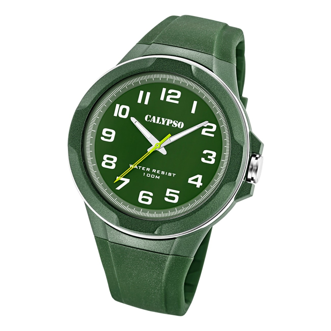 Calypso Herren Jugend Armbanduhr Casual K5781/2 Analog Kunststoff grün UK5781/2