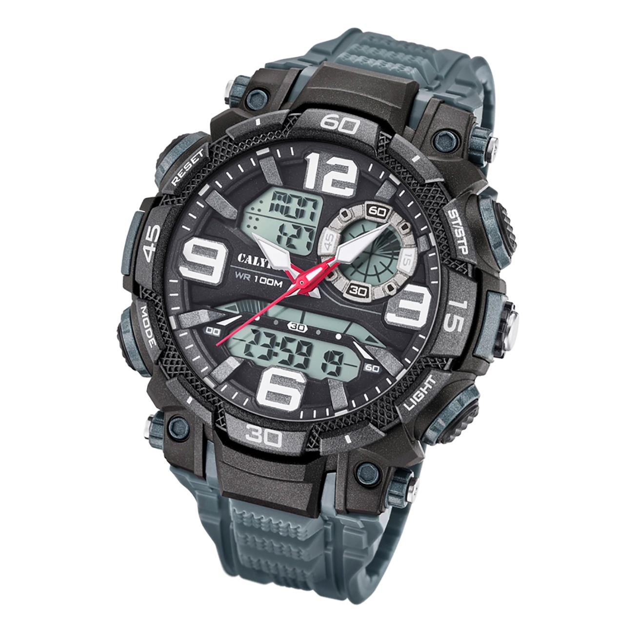 Calypso Herren Armbanduhr Sport K5793/3 Analog-Digital Kunststoff grau UK5793/3