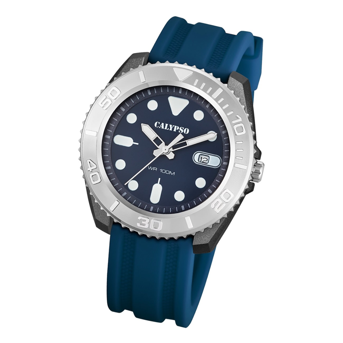 Calypso Herren Armbanduhr Outdoor K5794/2 Analog Kunststoff blau UK5794/2