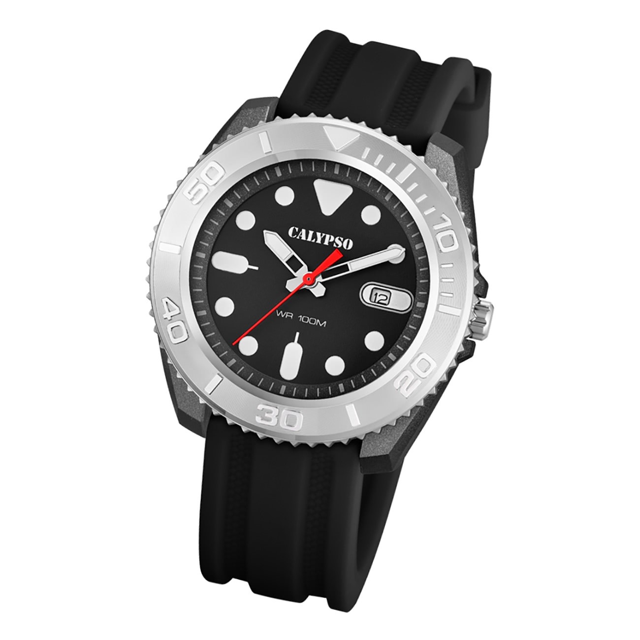 Calypso Herren Armbanduhr Outdoor K5794/3 Analog Kunststoff schwarz UK5794/3