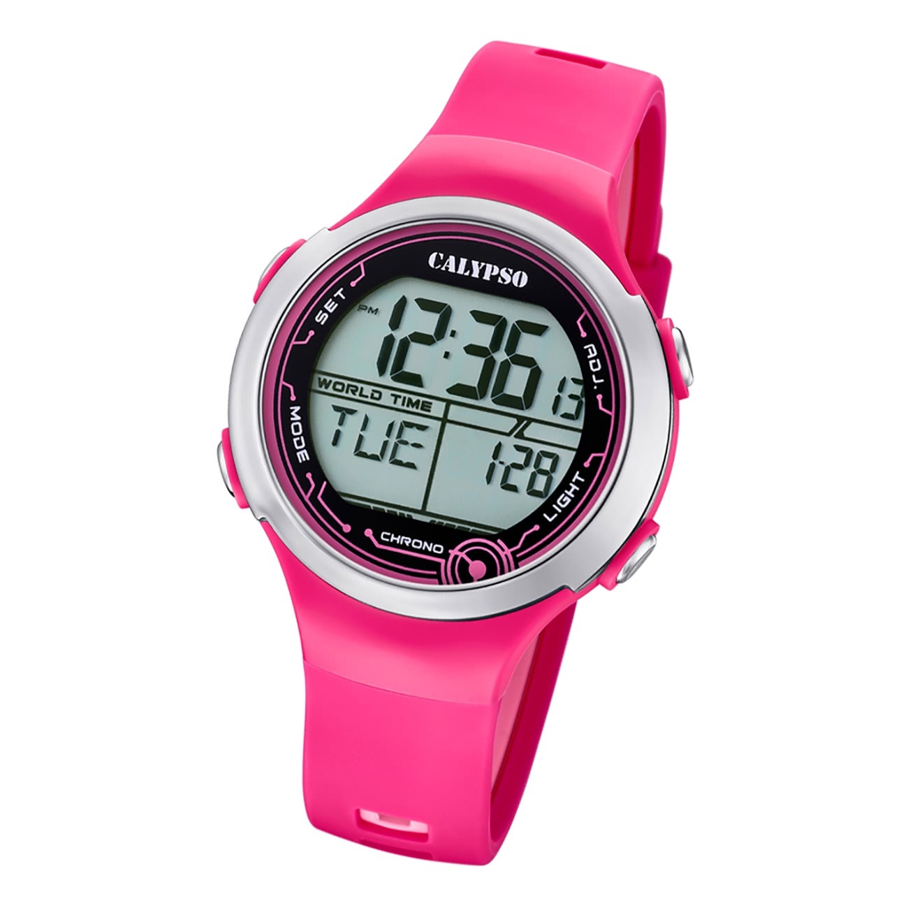Calypso Damen Armbanduhr Fashion K5799/3 Digital Kunststoff pink UK5799/3