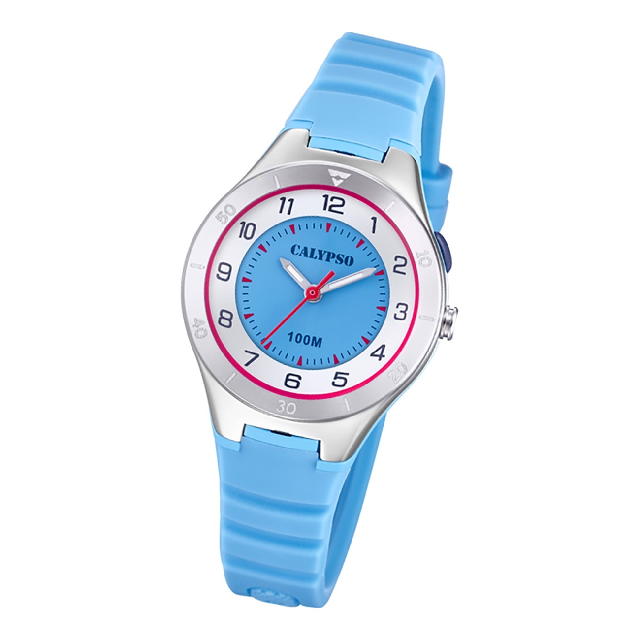 Calypso Jugend Armbanduhr Junior K5800/1 Analog Kunststoff hellblau UK5800/1