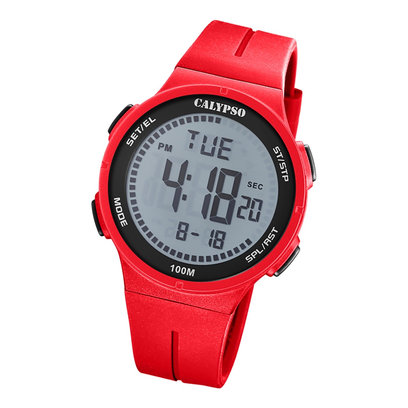 Calypso Herren Armbanduhr Fashion K5803/1 Digital Kunststoff rot UK5803/1