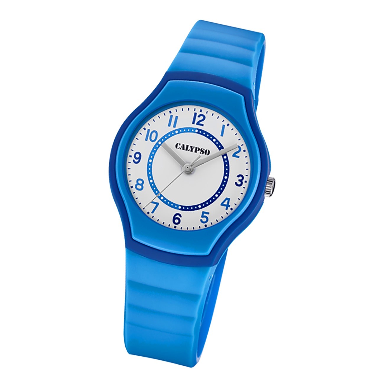 Calypso Jugend Armbanduhr Junior K5806/6 Analog Kunststoff blau UK5806/6