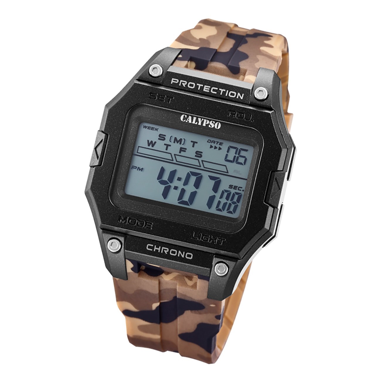 Calypso Herren Armbanduhr Outdoor K5810/2 Digital Kunststoff mehrfarbig UK5810/2