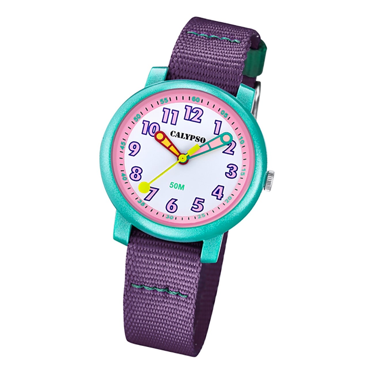 Calypso Kinder Armbanduhr Junior K5811/3 Analog Textil violett UK5811/3