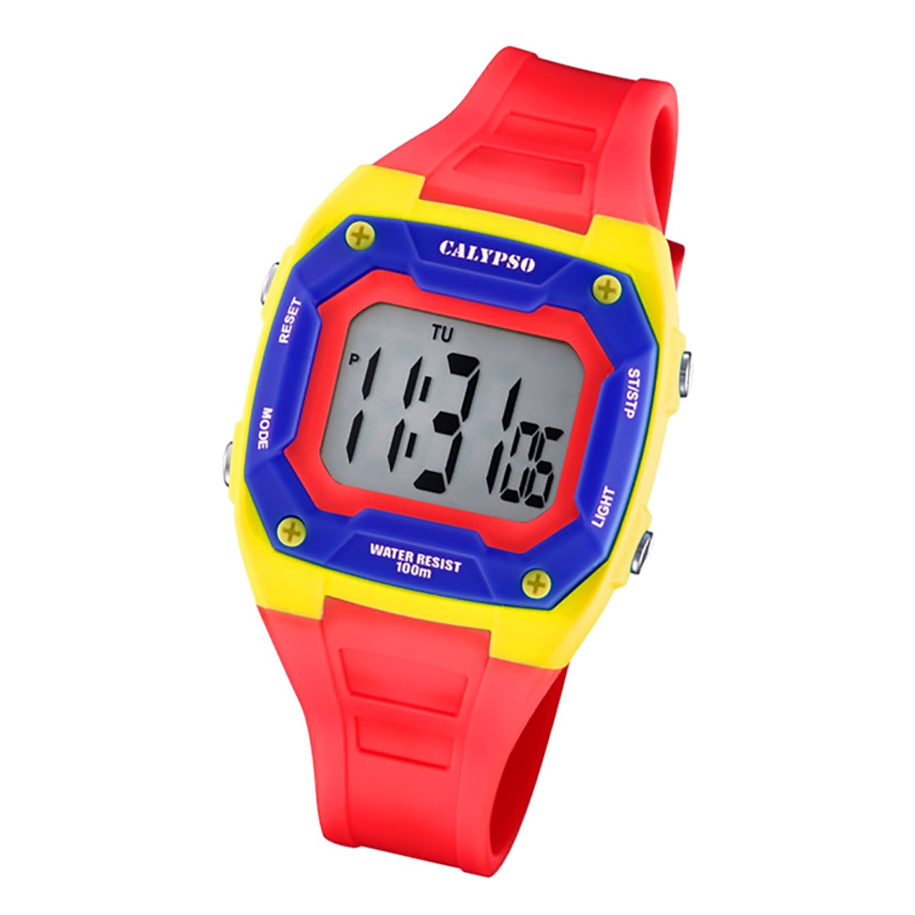 Calypso Kinder Jugend Armbanduhr Junior K5813/3 Digital Kunststoff rot UK5813/3