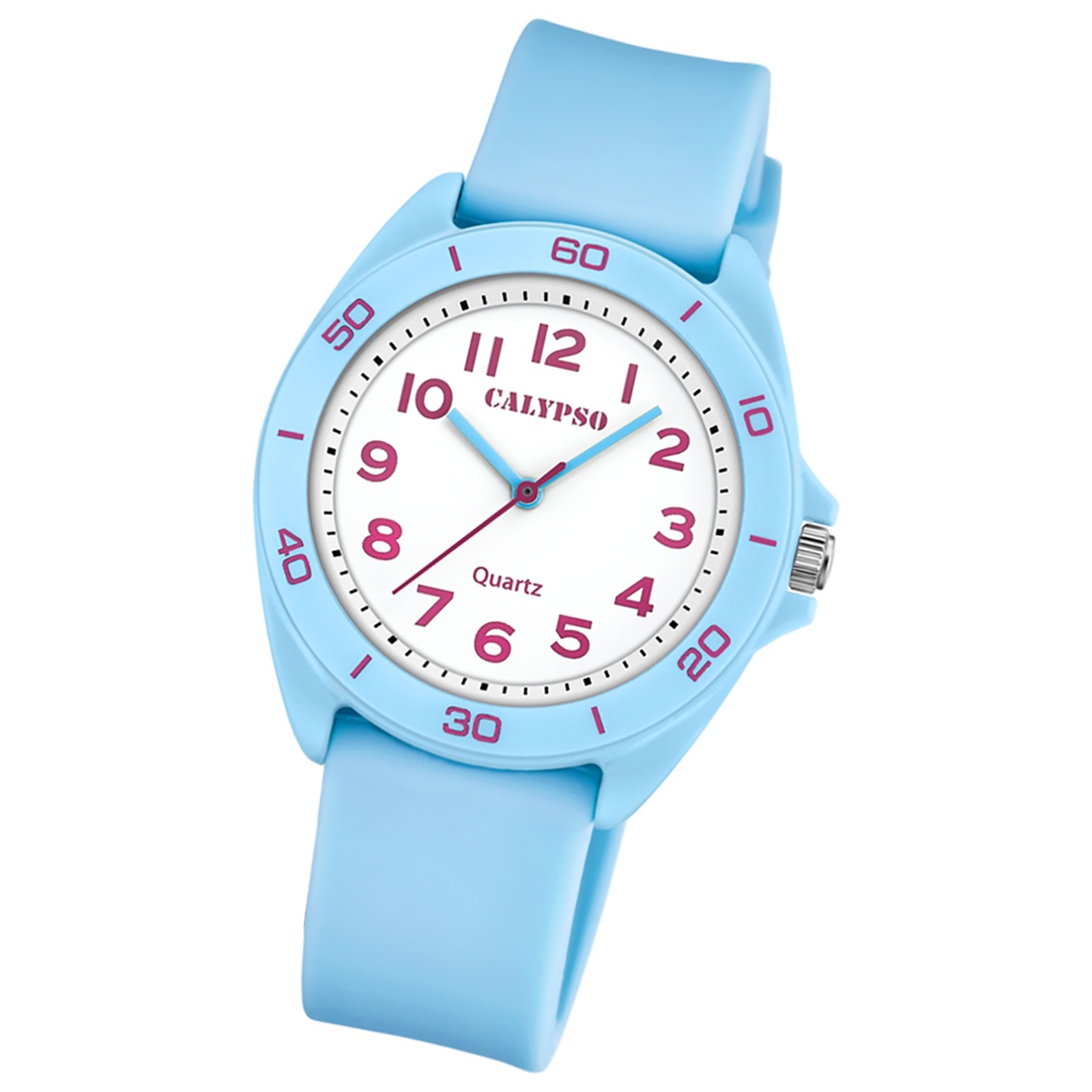 Calypso Jugenduhr Silikon hellblau Calypso Junior Armbanduhr UK5833/4