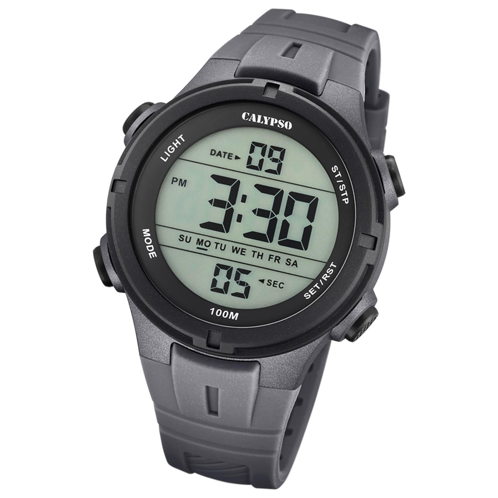 Calypso Herrenuhr Kautschuk grau Calypso Digital Armbanduhr UK5837/4