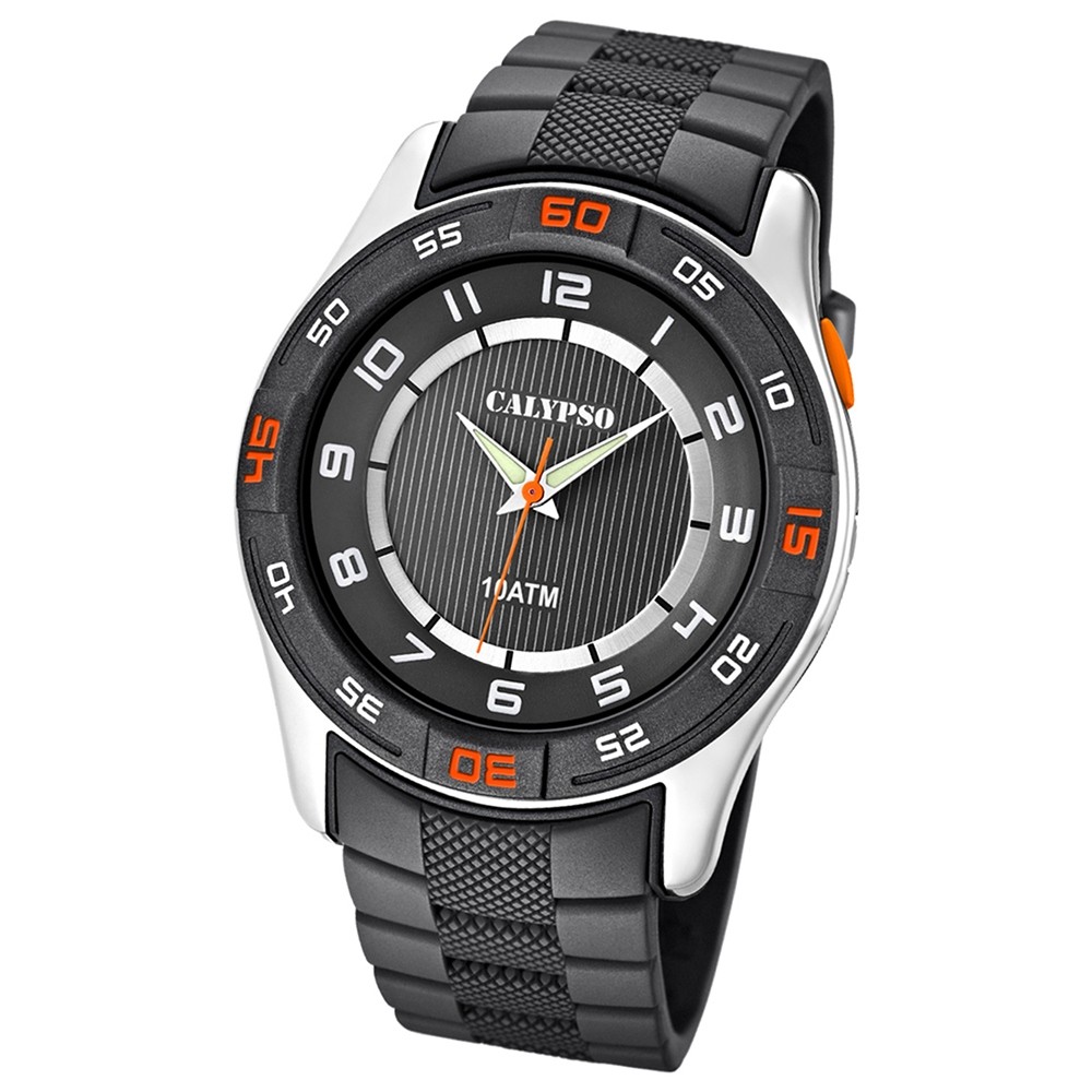 Calypso Herrenuhr schwarz-grau Analog Uhren Kollektion UK6062/1