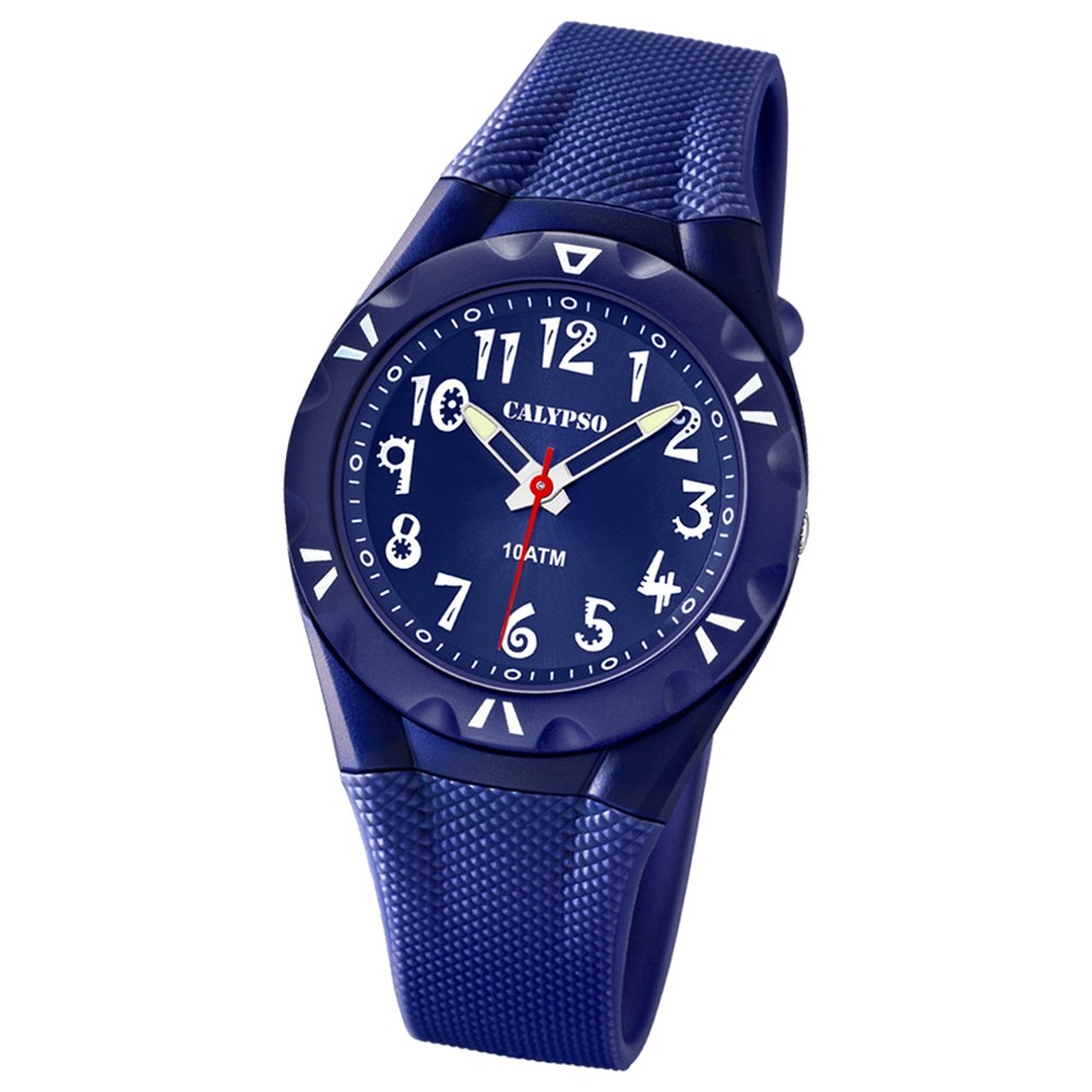 CALYPSO Damen-Armbanduhr Fashion analog Quarz-Uhr PU dunkelblau UK6064/3