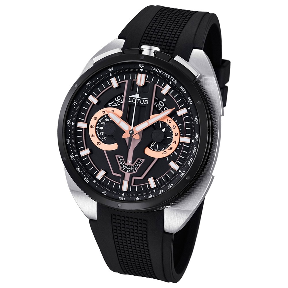 LOTUS Herren-Uhr - Chronograph - Analog - Quarz - PU - UL10128/4