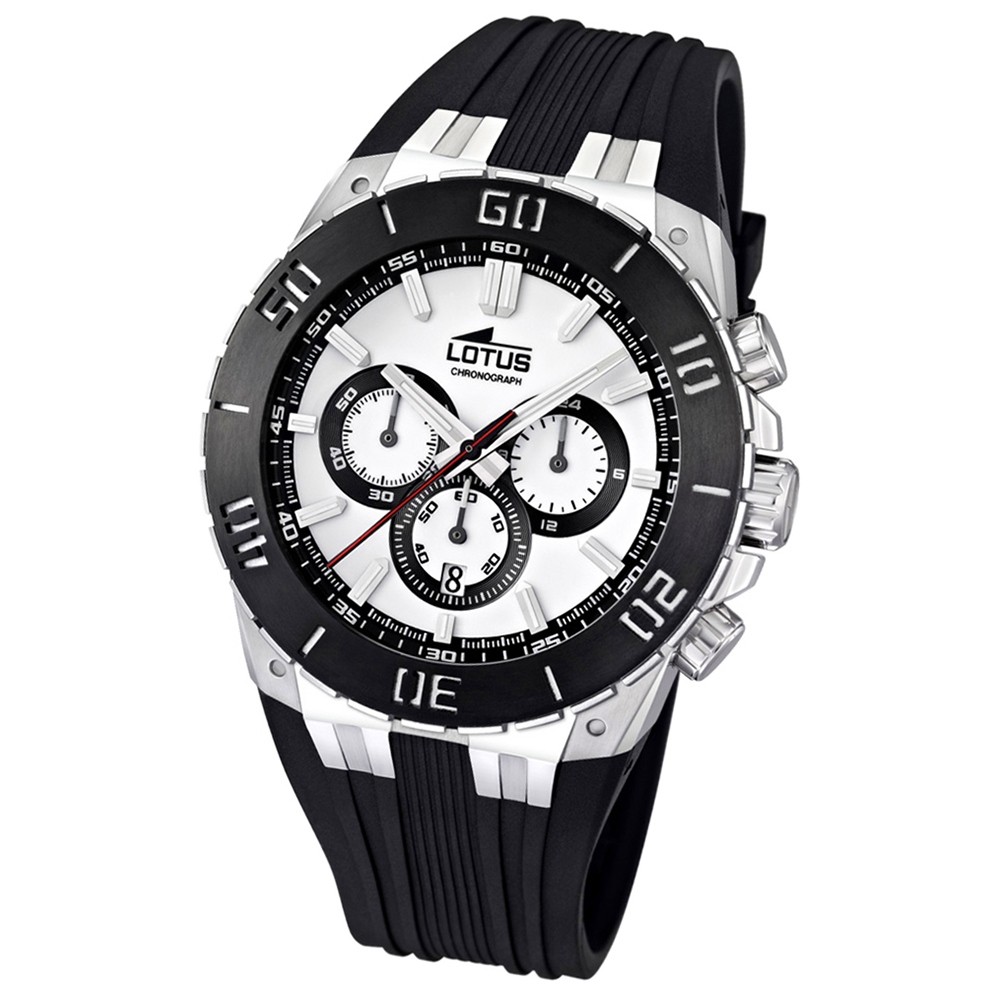 LOTUS Herren-Armbanduhr LOTUS R Chronograph Quarz Kautschuk UL15801/1