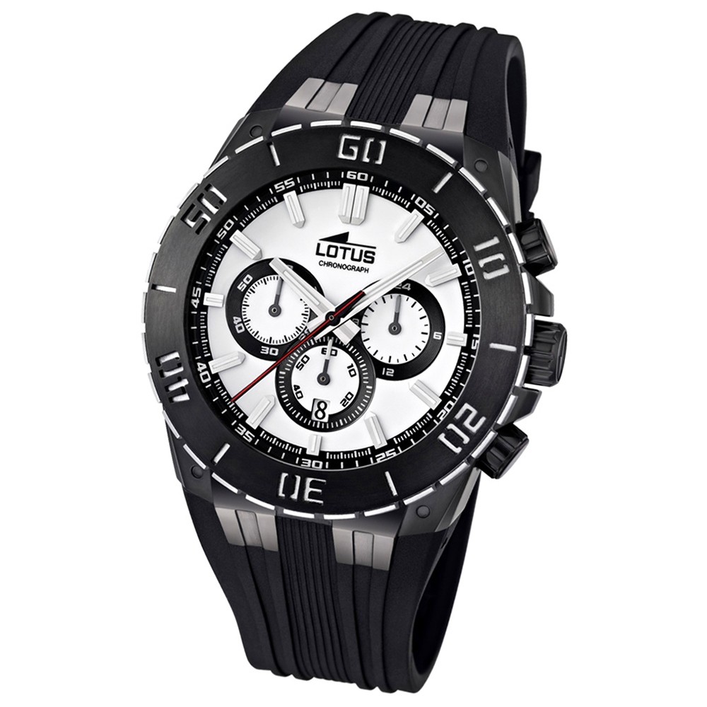 LOTUS Herren-Armbanduhr LOTUS R Chronograph Quarz Kautschuk UL15802/1