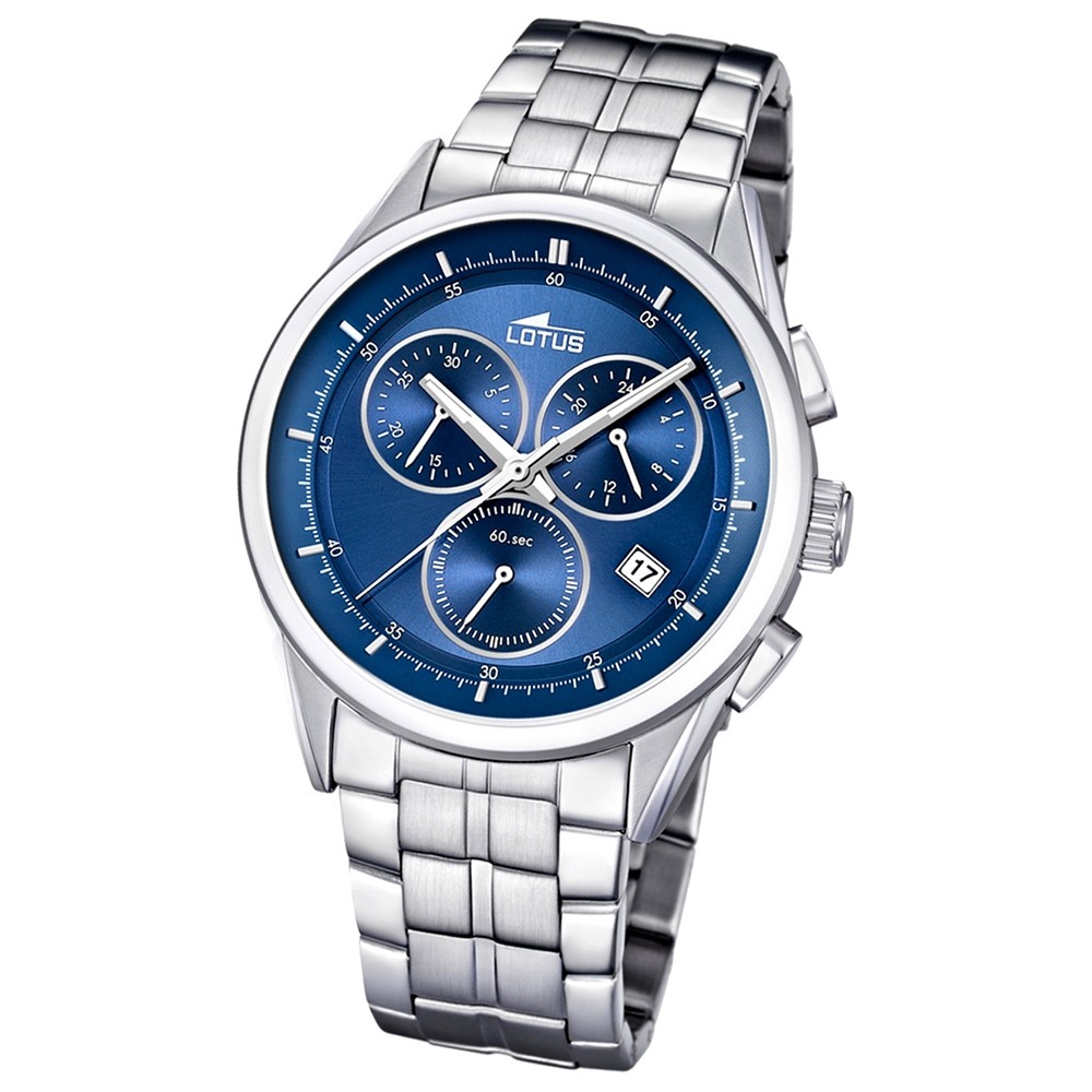 LOTUS Herrenuhr Chronograph blau Klassik Uhren Kollektion UL15847/6