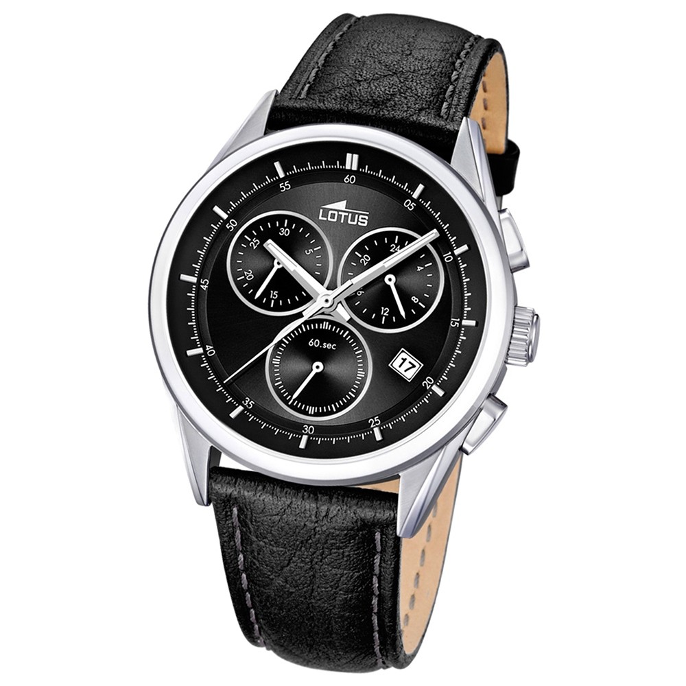 LOTUS Herrenuhr Chronograph schwarz Sport Uhren Kollektion UL15848/8