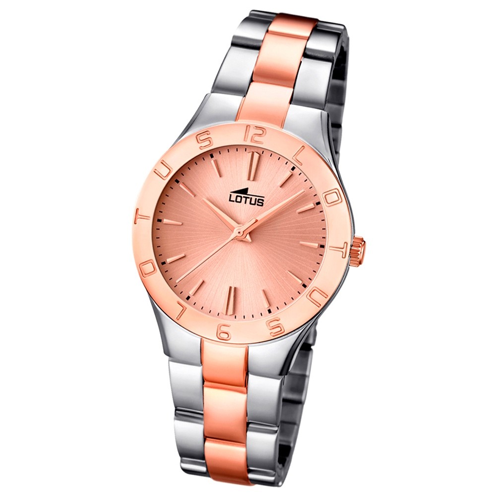 LOTUS Damen-Armbanduhr Trendy analog Quarz Edelstahl UL15896/2