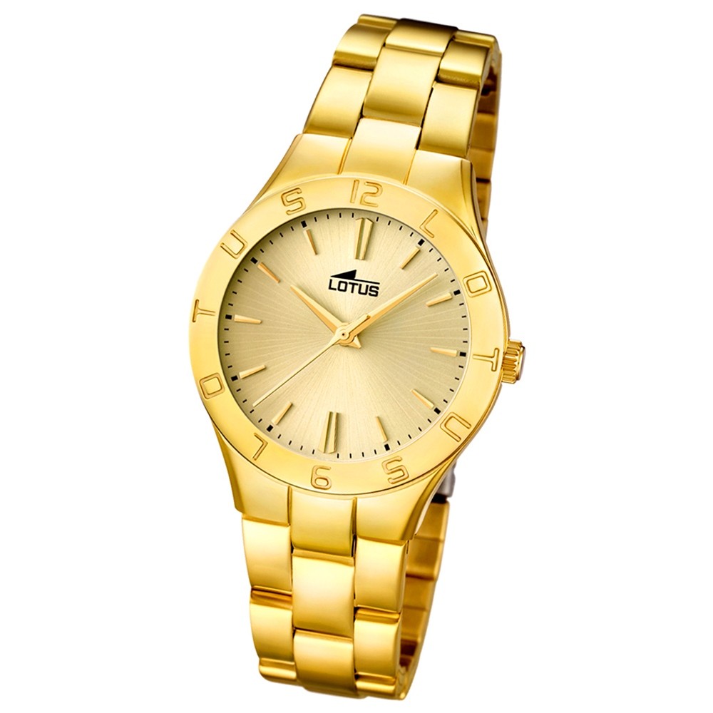 LOTUS Damen-Armbanduhr Trendy analog Quarz Edelstahl UL15897/2