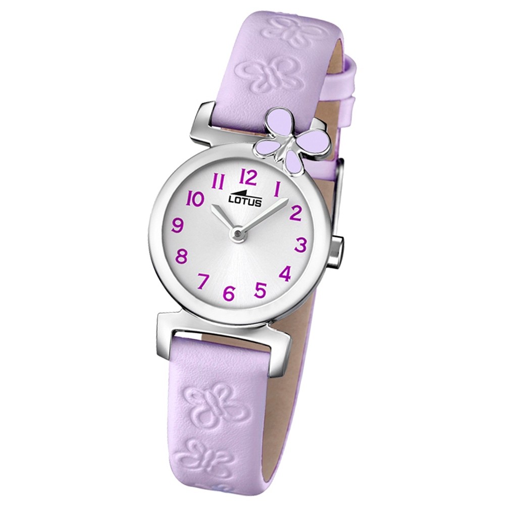LOTUS Jugenduhr Comuniones Analog Quarz Uhr Leder Armband pink UL15948/3