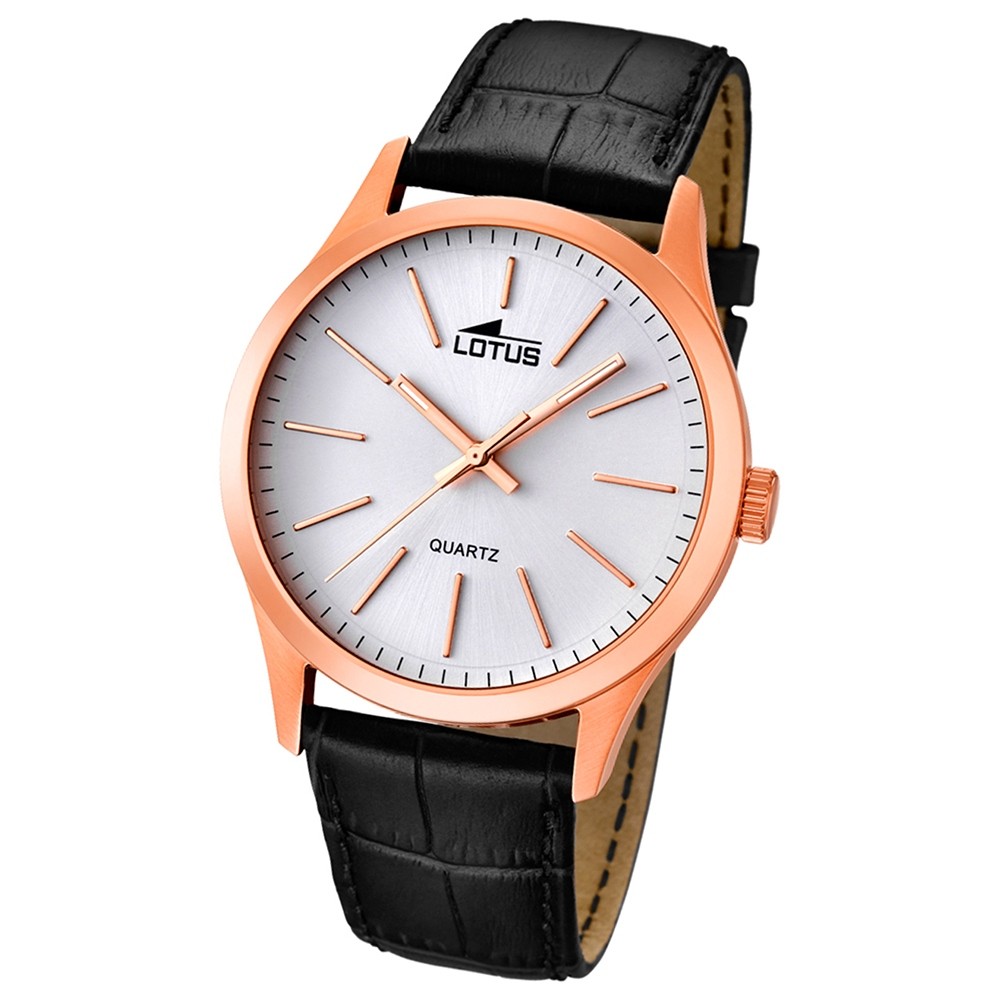 LOTUS Multifunktionsuhr Herren weiß, rosegold Gehäuse Minimalist UL15963/1