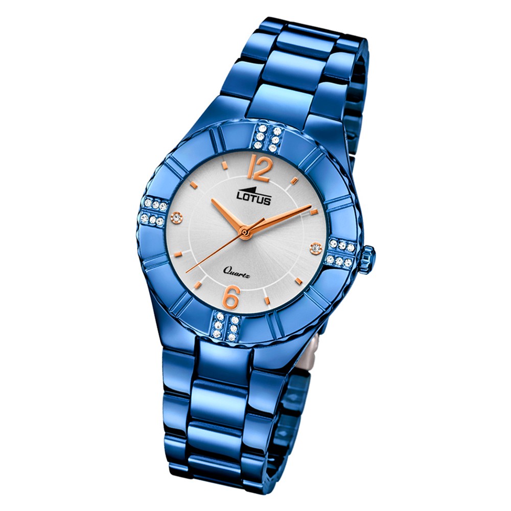 Lotus Damen-Armbanduhr Edelstahl blau 18247/3 Quarz Trendy UL18247/3