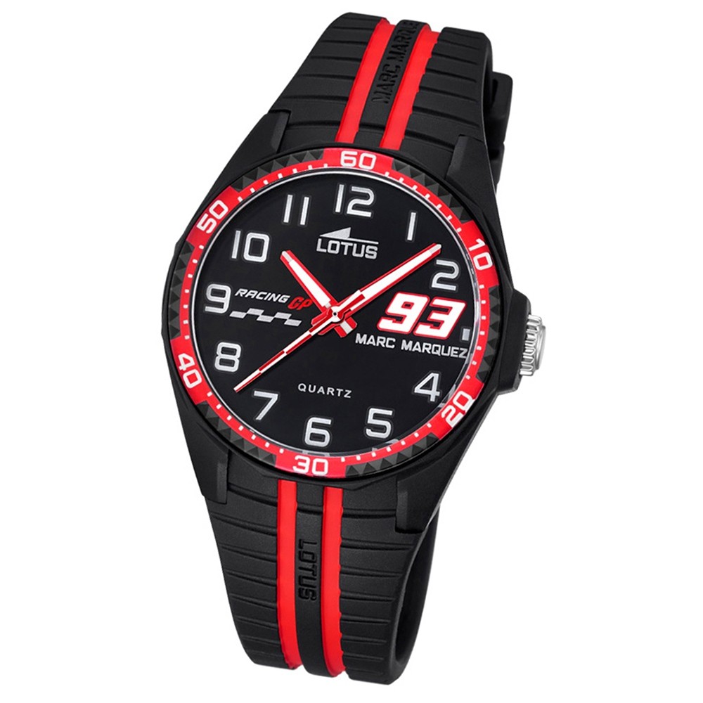 LOTUS Kinder Jugend Uhr Marc Marquez Wechselarmband Quarz schwarz rot UL18261/5