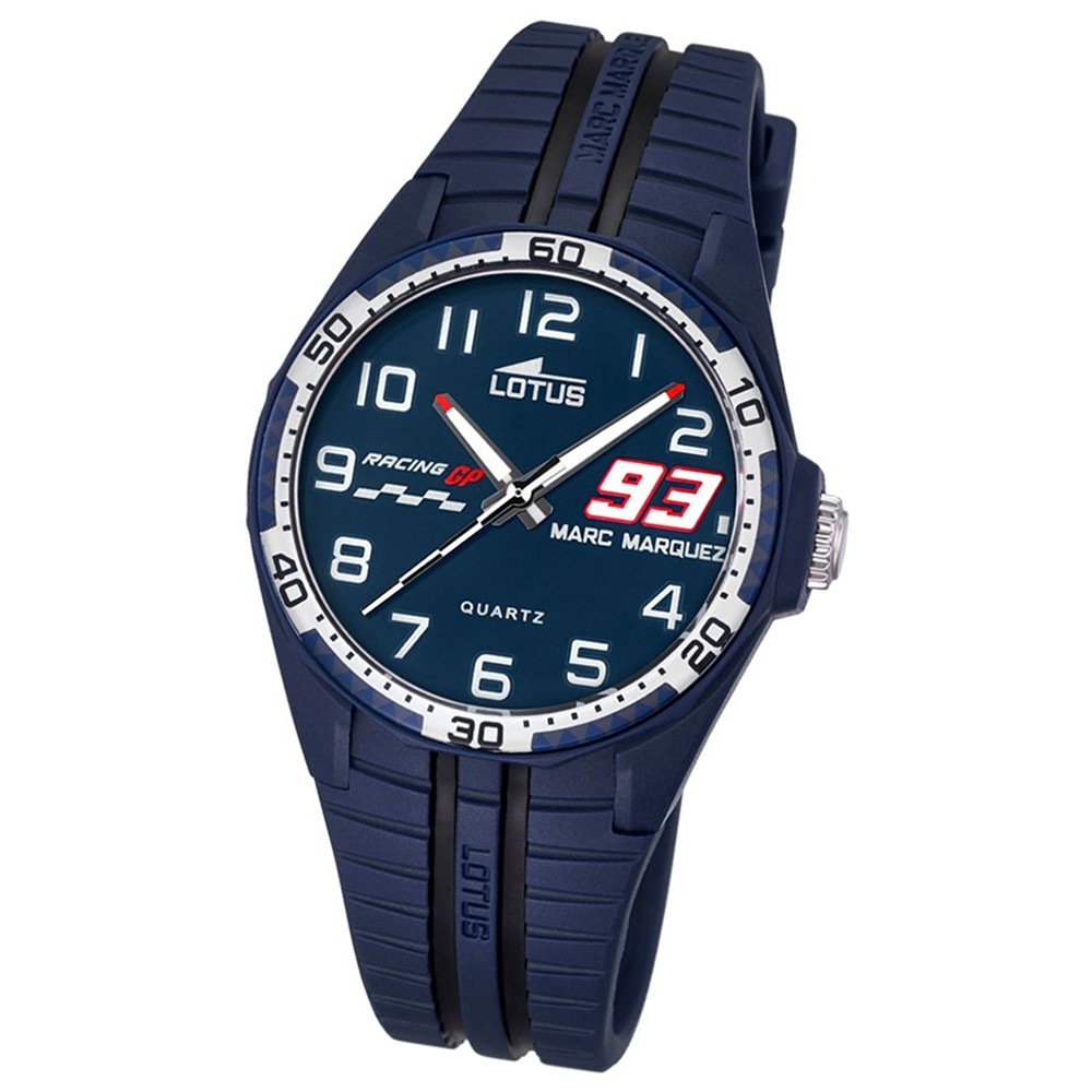 LOTUS Kinder Jugend Uhr Marc Marquez Wechselarmband Quarz blau schwarz UL18261/6