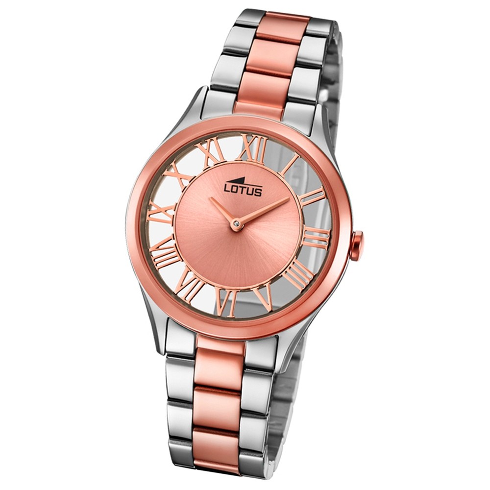 Lotus Damen-Uhr Edelstahl silber roségold 18396/2 Quarz Trendy UL18396/2