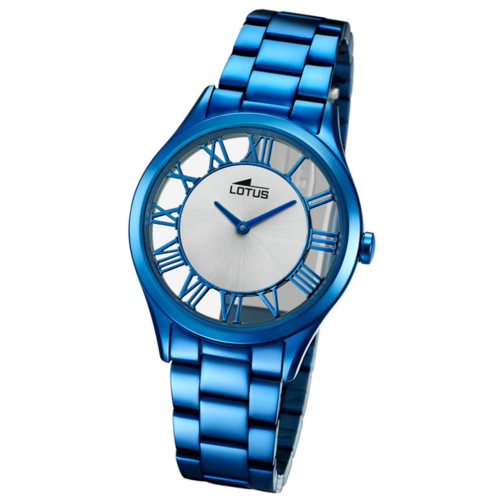 Lotus Damen-Armbanduhr Edelstahl blau 18397/1 Quarz Trendy UL18397/1