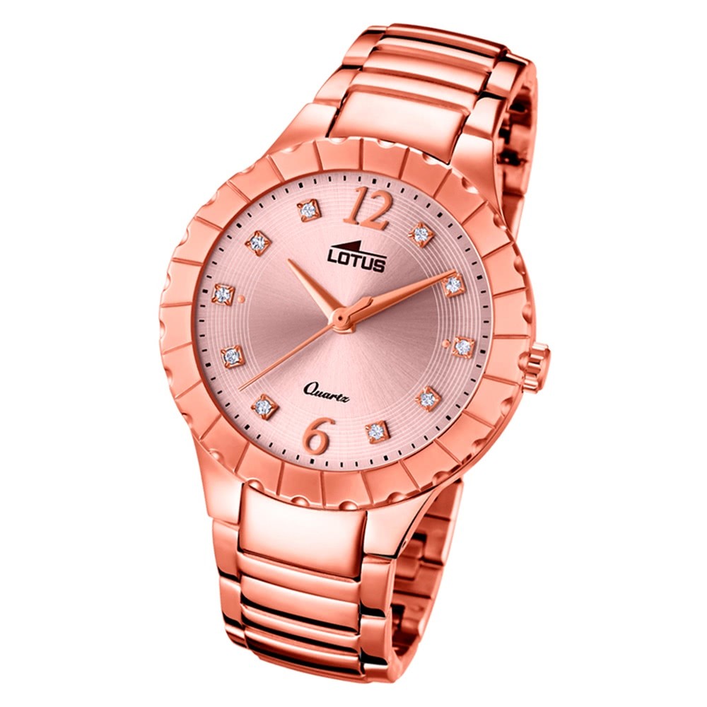 Lotus Damen-Armbanduhr Edelstahl rosé 18412/2 Quarz Trendy UL18412/2