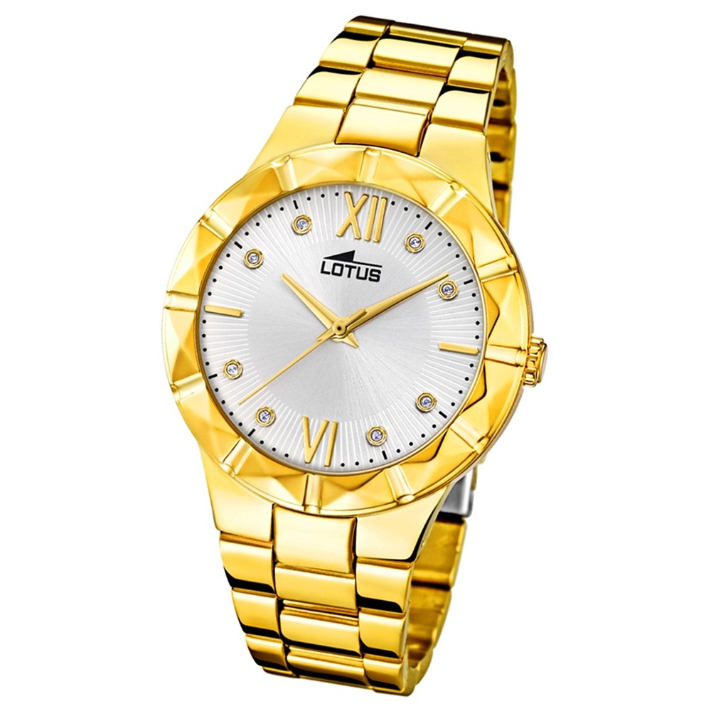 Lotus Damen-Armbanduhr Edelstahl gold 18417/1 Quarz Trendy UL18417/1