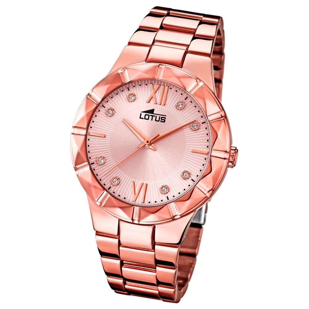 Lotus Damen-Armbanduhr Edelstahl rosè 18418/2 Quarz Trendy UL18418/2