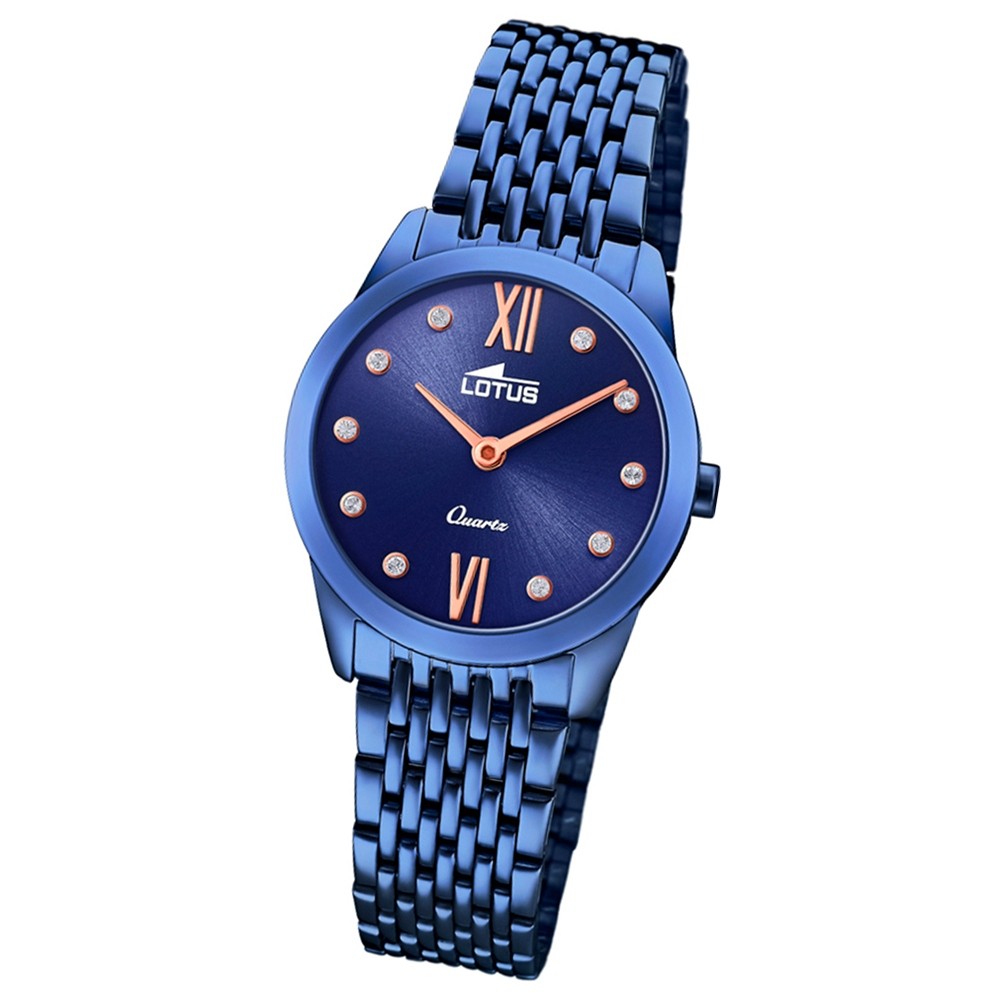 Lotus Damen-Armbanduhr Edelstahl blau 18479/1 Quarz Minimalist UL18479/1
