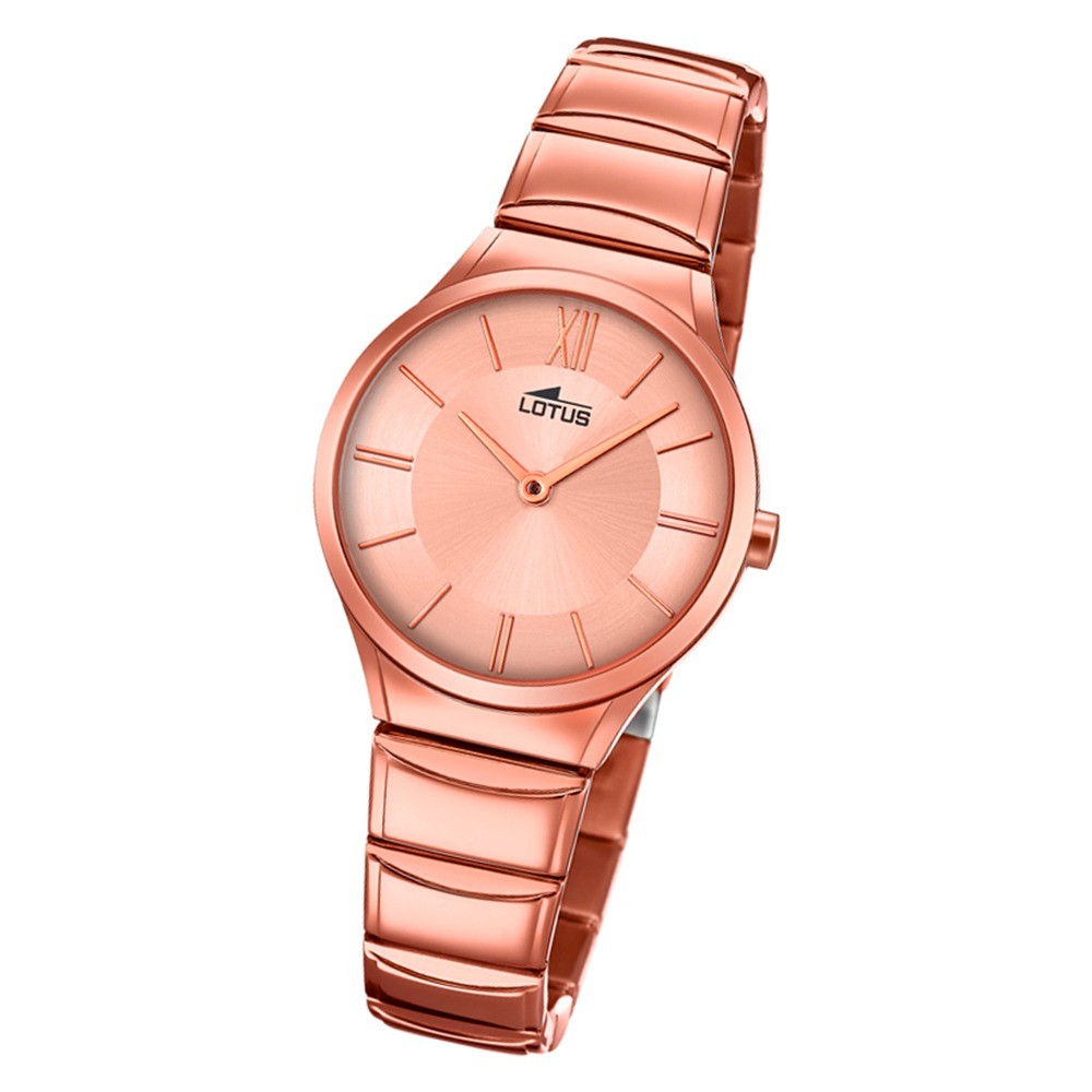 Lotus Damen-Armbanduhr Edelstahl rosé 18490/2 Quarz Minimalist UL18490/2