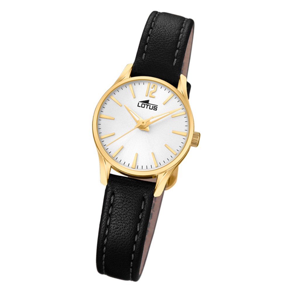 Lotus Damen-Armbanduhr Leder schwarz 18574/1 Quarz Revival UL18574/1