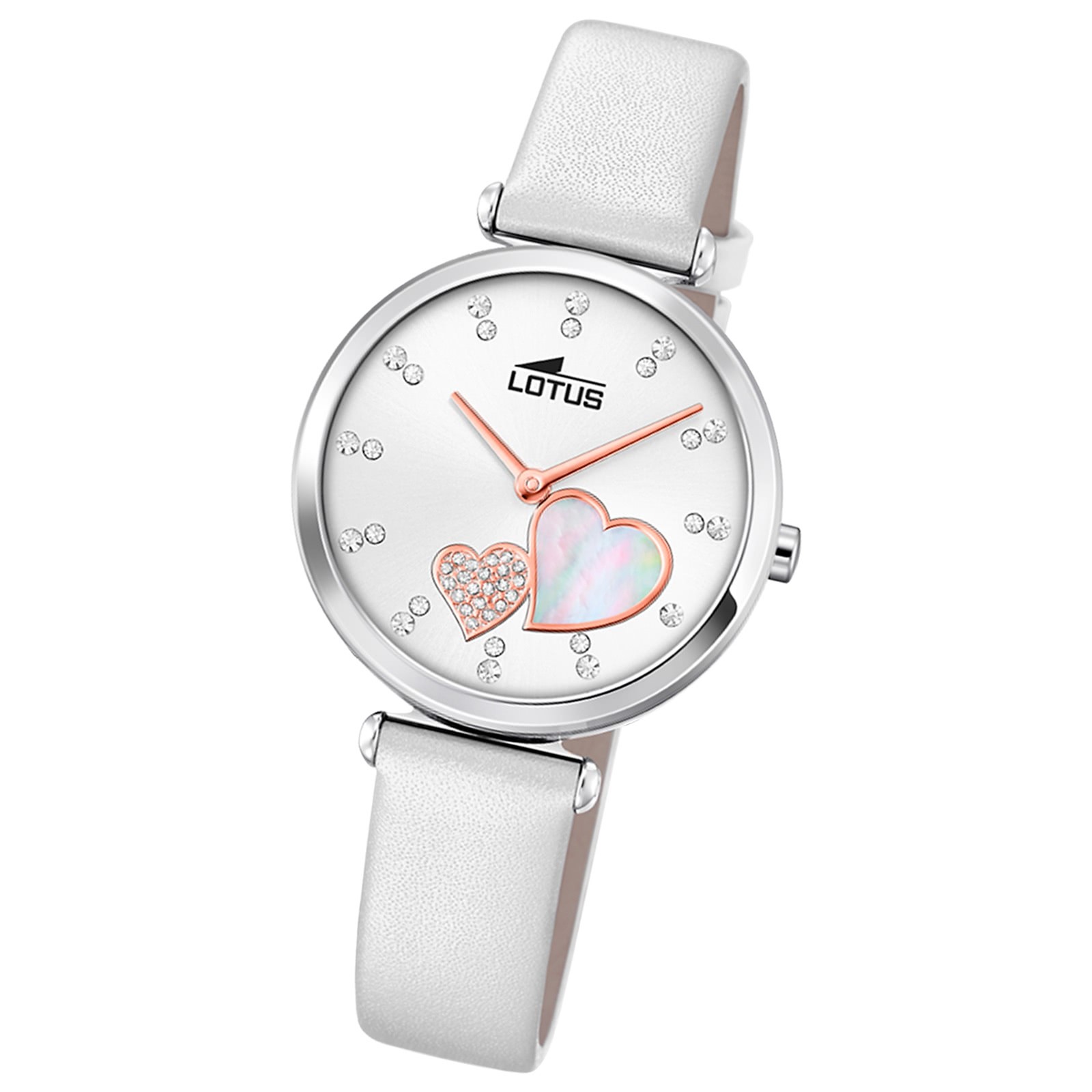 Lotus Damenuhr Bliss Armbanduhr Leder weiß UL18617/1