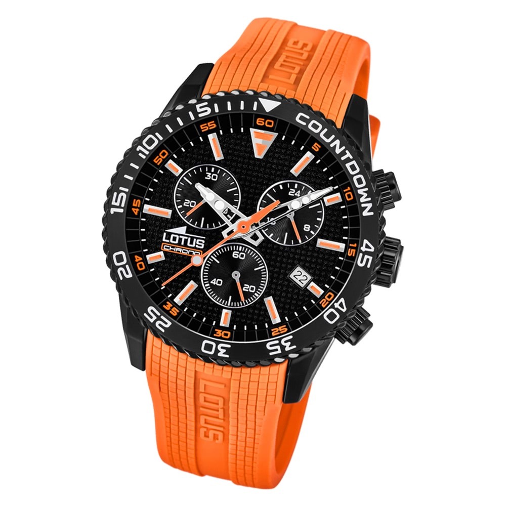 LOTUS Herren Armbanduhr Lotus R 18672/5 Quarz PU orange UL18672/5