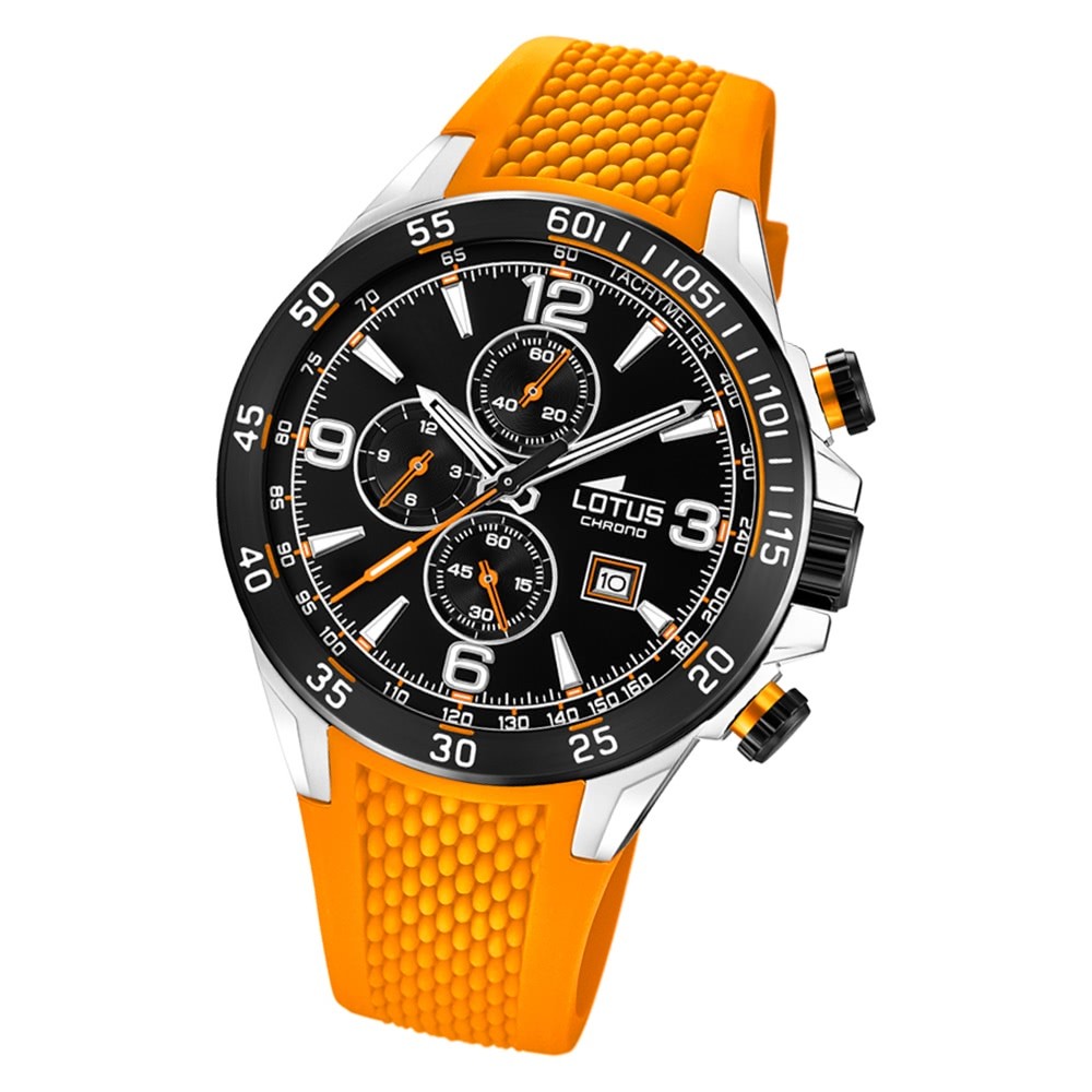 LOTUS Herren Armbanduhr Lotus R 18673/6 Quarz PU orange UL18673/6