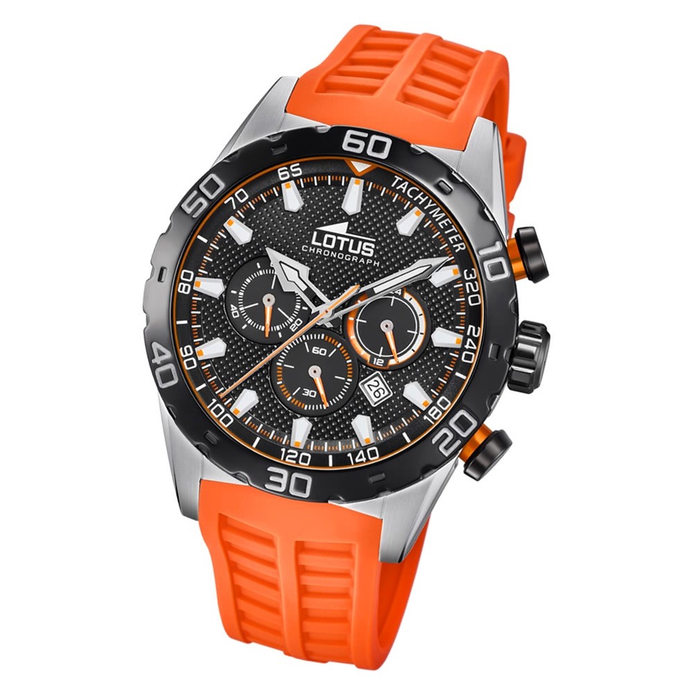 LOTUS Herren Armbanduhr Lotus R 18677/5 Quarz PU orange UL18677/5