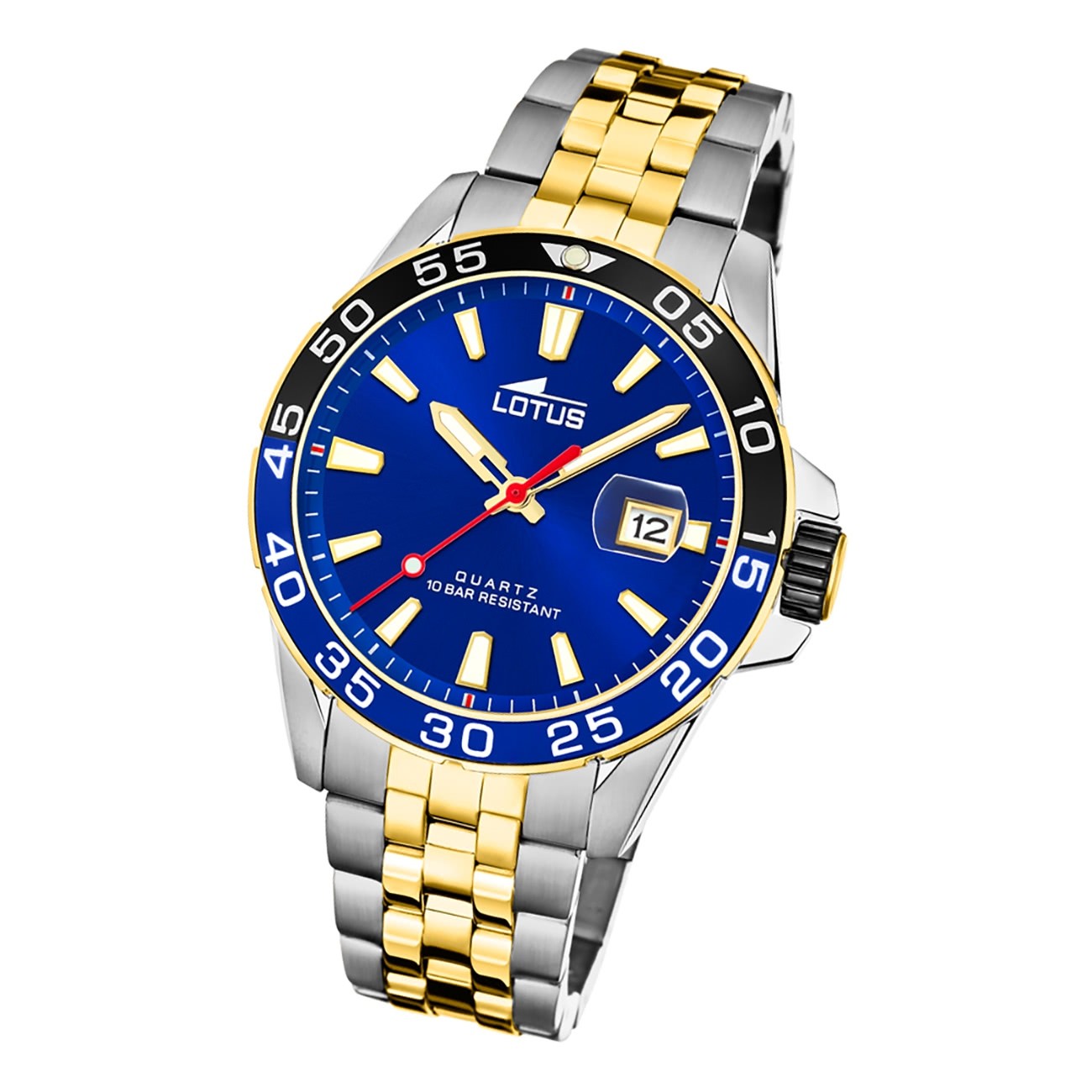 Lotus Herren Armbanduhr Sport 18768/1 Analog Edelstahl silber gold UL18768/1