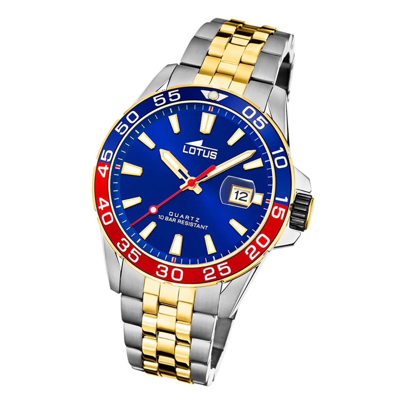 Lotus Herren Armbanduhr Sport 18768/3 Analog Edelstahl silber gold UL18768/3