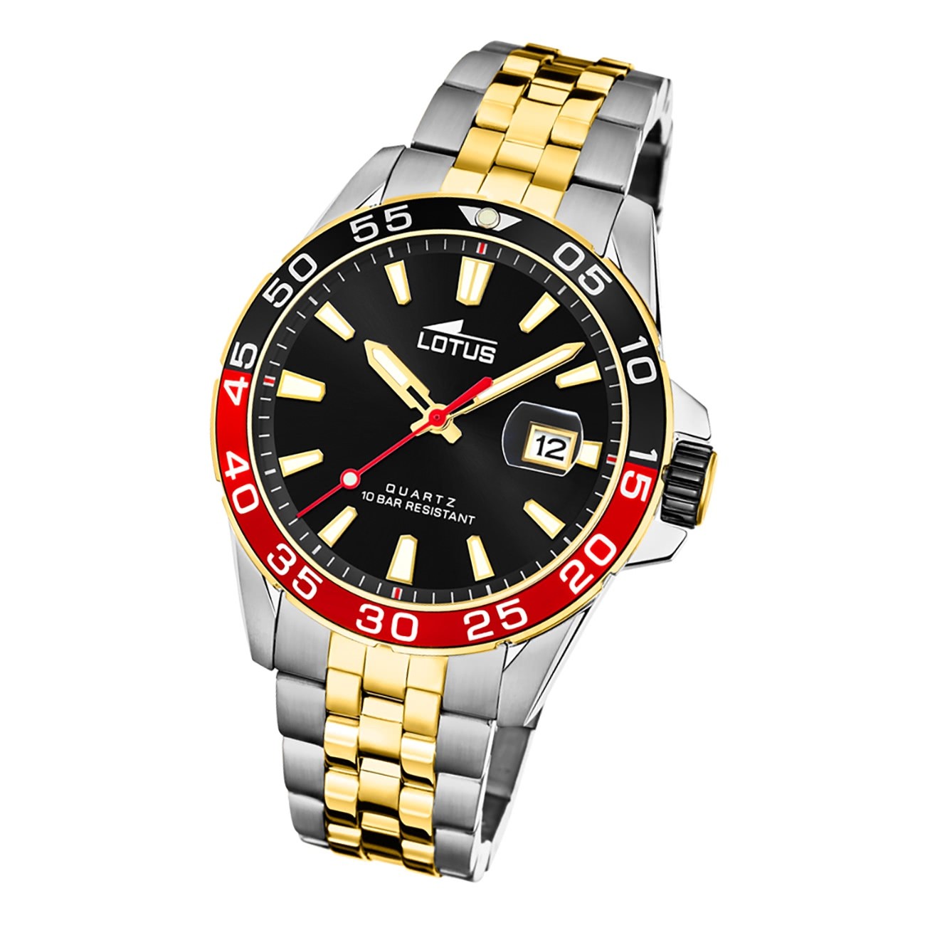 Lotus Herren Armbanduhr Sport 18768/4 Analog Edelstahl silber gold UL18768/4