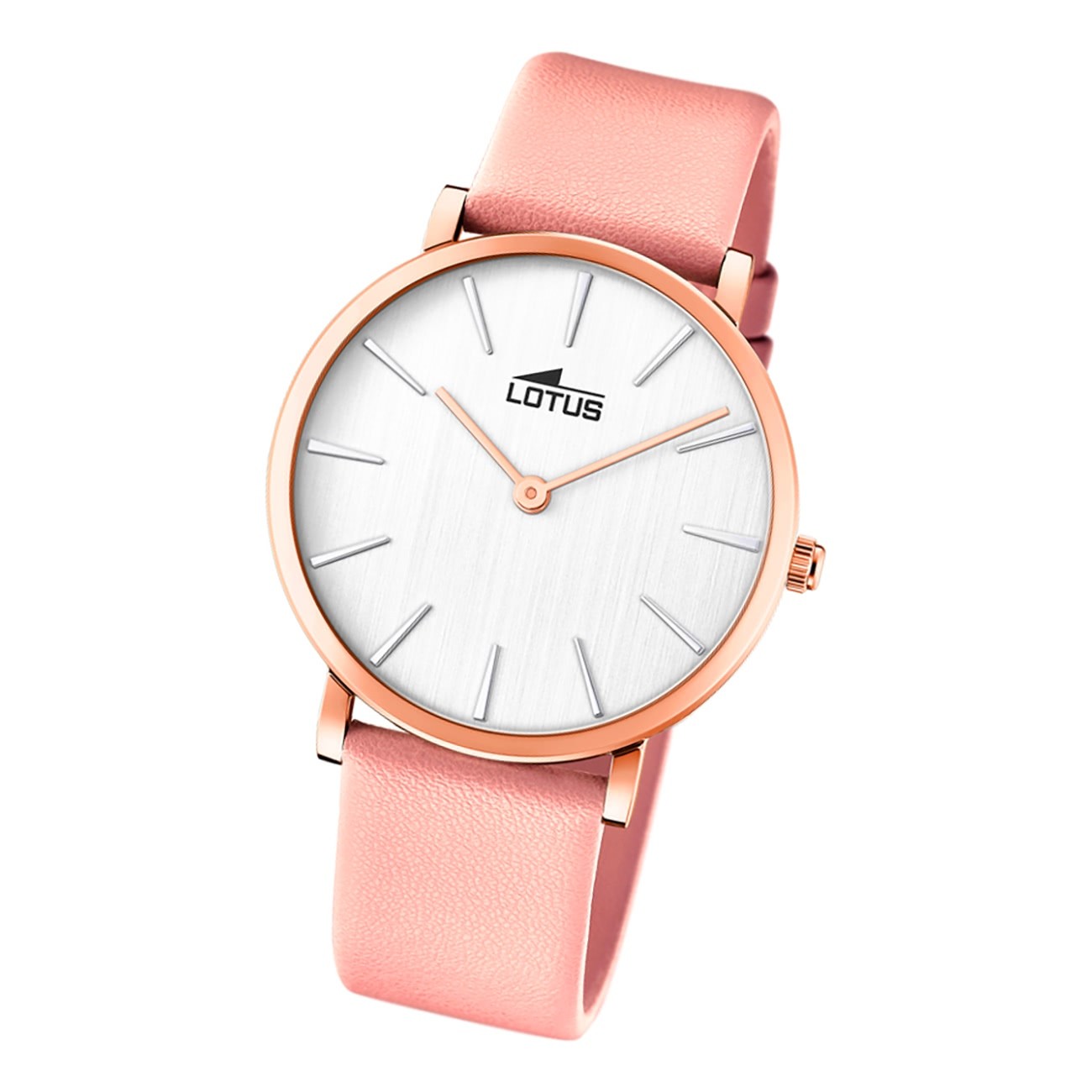 Lotus Damen Armbanduhr Minimalist 18777/1 Analog Leder rosa UL18777/1