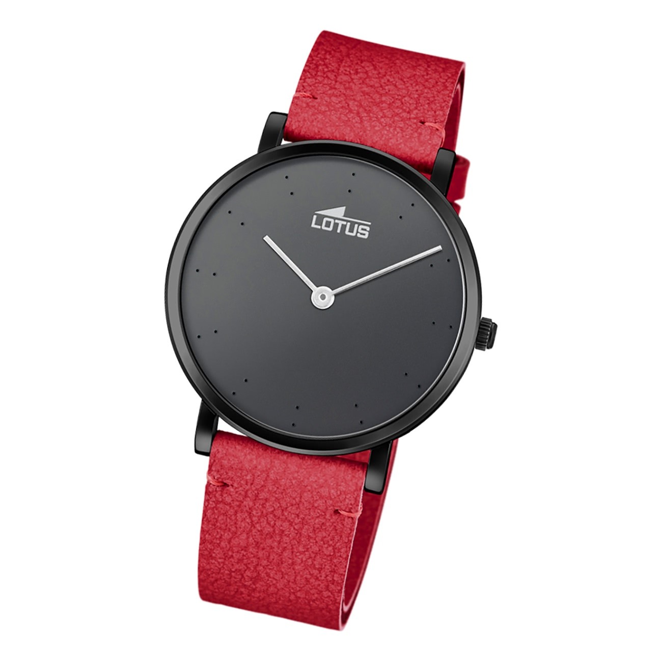 Lotus Damen Armbanduhr Minimalist 18780/1 Analog Leder rot UL18780/1